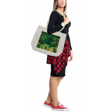 Outdoor Scene Exotic Shopping Bag