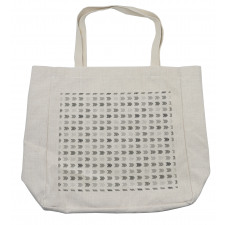 Pencil Sketch Style Symbols Shopping Bag