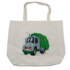 Funny Trash Truck Shopping Bag