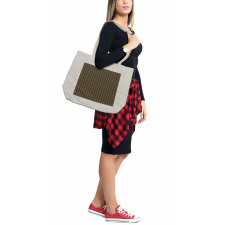 Bicolor and Geometrical Shopping Bag