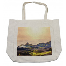 Graphical Icelandic Scenery Shopping Bag