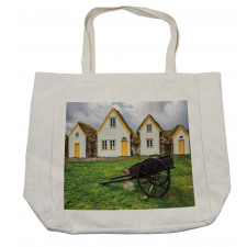 Antique Turf Viking Houses Shopping Bag