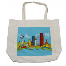 Cartoon Scene Art Shopping Bag