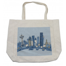 Doodle Urban Theme Shopping Bag