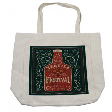 Retro Swirls and Bottle Shopping Bag