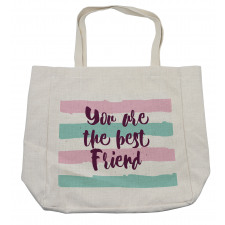 Handwritten Bold Text Shopping Bag