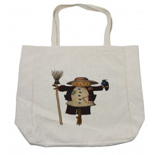 Twig Broom Shopping Bag