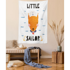 Marine Fox and Little Sailor Tapestry