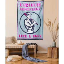 Retro Poster Art Like a Boss Tapestry