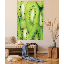 Macro Exotic Fruits Slices Tapestry