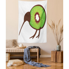 Small Bird and Fruit Slice Tapestry