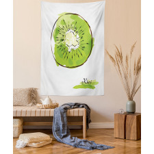 Halved Fruit Design Tapestry