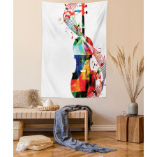 Cheerful String Instrument Tapestry