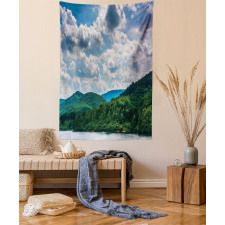 Windmills on Mountain Tapestry