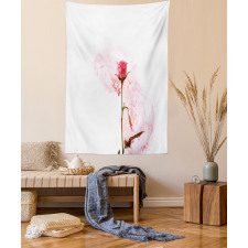 Romantic Love Rose Design Tapestry