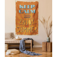 Retro Enjoy Summer Beams Tapestry