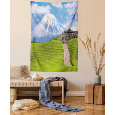 Tea Fields of Japan Meadow Tapestry