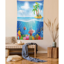 Lionfish and Coral Reefs Tapestry