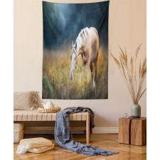 Palomino Horse Grazing Tapestry