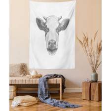 Sketch Portrait of Cow Tapestry