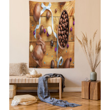 Chocolate Holiday Eggs Tapestry