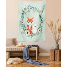 Friends Fox Rabbit Tapestry