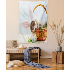 Cat as Easter Rabbit Tapestry