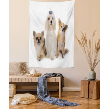 Chihuahua and Maltese Dogs Tapestry