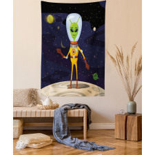 Funny Creature in a Spacesuit Tapestry