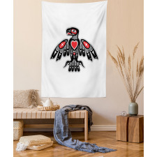 Indigenous Totem Bird Art Tapestry