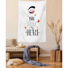 You Stole My Heart Woman Eye Tapestry