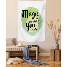 Watercolor Inspirational Art Tapestry