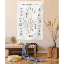 Open Hand Reading Signs Tapestry