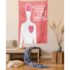 Human with Words Tapestry