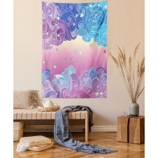 Clouds and Stars Tapestry