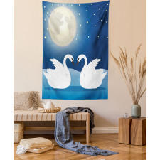 Moonlight Sky at Night Art Tapestry