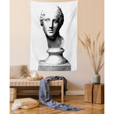 Woman Head Art Tapestry