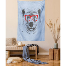 Whimsical Grunge Polar Bear Tapestry