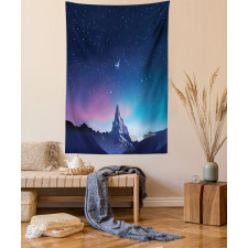 Aurora Borealis Mountain Tapestry