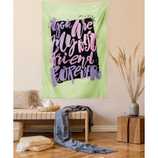 Vivid Words Lettering Tapestry