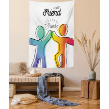 High 5 Buddies Art Tapestry