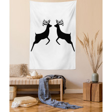 Reindeer Silhouette Tapestry