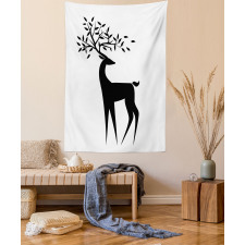 Abstract Reindeer Leaf Tapestry