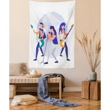 Band Playing Guitars Tapestry