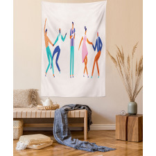 Dancing Men and Women Tapestry