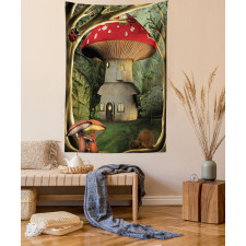 Mushroom Magic Forest Tapestry