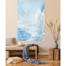 Cartoon Style Winter Theme Tapestry