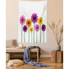 Simple Spring Flowers Tapestry