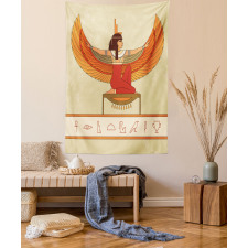 Historical Myth Woman Wing Tapestry