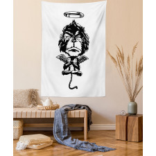 Angelic Monkey with Wings Tapestry